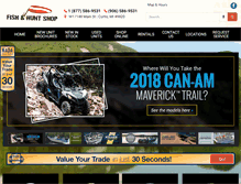 Tablet Screenshot of fishandhuntshop.com
